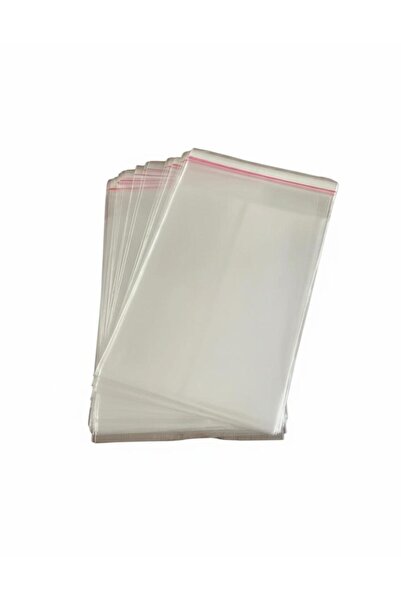 BeeCandleHome 15X15+5 Cm. (15*20) 50 Adet - Şeffaf Bantlı Yapışkanlı Opp Jela...