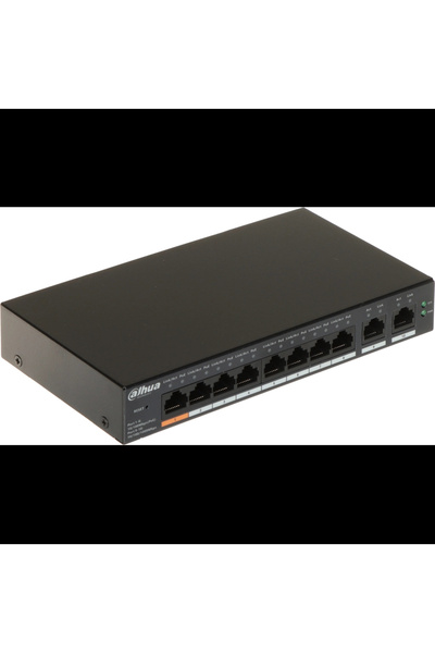 DAHUA Cs4010-8et-60, 8 Port, Megabit, Poe 60w, 2 Port Gigabit Uplink, Cloud Y...