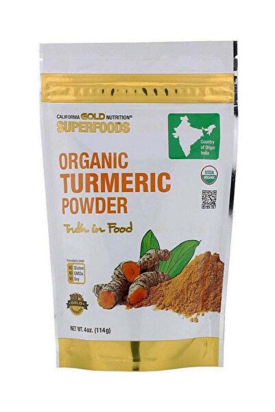 California Gold Nutrition Organic Turmeric Powder - 4 oz (114 g)