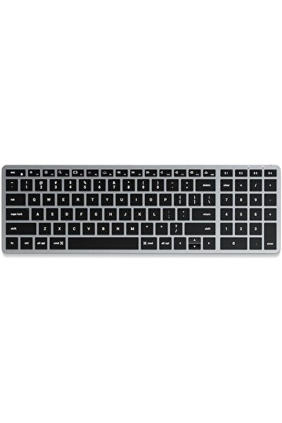 Satechi Slim X2 Bluetooth Wireless Keyboard – US QWERTY, Backlit Numeric Keypad, Space Grey