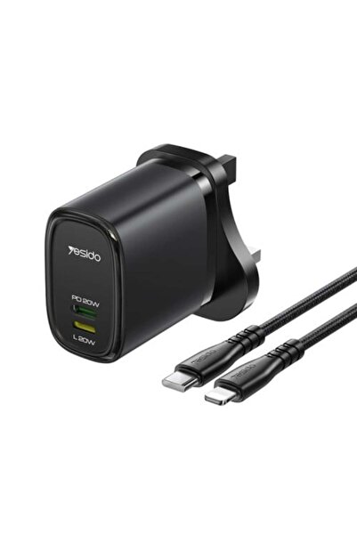 Yesido 20W USB-C and Lightning Wall Charger (Fast Charging)