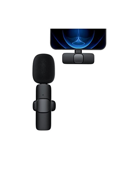 OEM Microfon Lavaliera profesionala Wireless Type C/Iphone, portabil pentru smartphone, laptop, tableta,