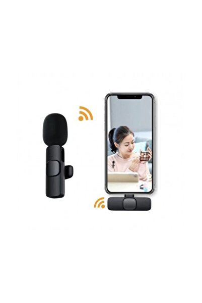 OEM Microfon Lavaliera profesionala Wireless Type C/Iphone, portabil pentru smartphone, laptop, tableta,