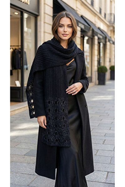 LAGRANZE Γυναικείο σάλι με επίπεδη ασημί χρώματα Seven Tone