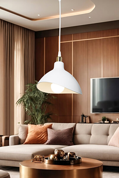 Limon 3D Desing Tekli Modern ve Dekoratif Sarkıt Avize Lamba Yatak Odası Salo...