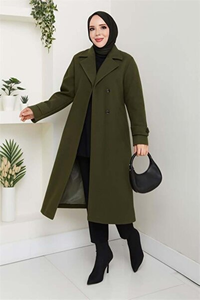 Dipmoda Palton de damă cu căptușeală lungime midi DPFT004