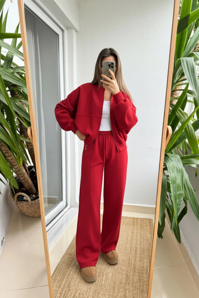 BARLİZ Γυναικείο σετ μπουφάν Basic Bomber με 3 κλωστές, άνετη εφαρμογή