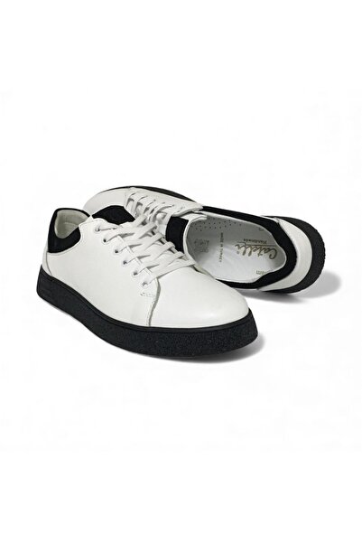 CATELLİ 100% Leather Orthopedic Men's Comfortable Daily Sneaker Transitional ...