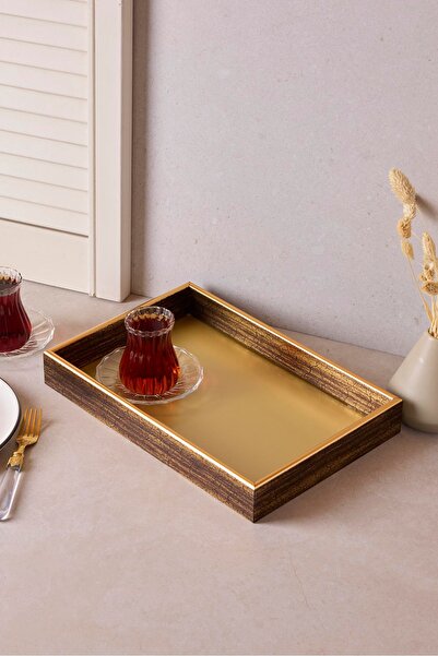 Perotti صينية تورين الذهبية مستطيلة الشكل 22×33 سم