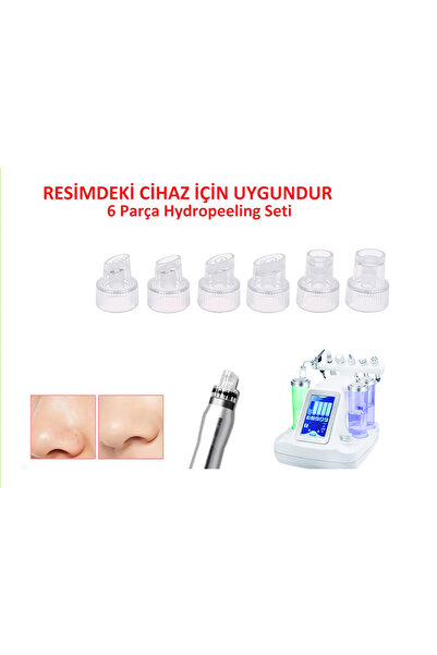 BTN Hydrafacial Cihazı Hydropeeling Başlık Uçları 6 Parça