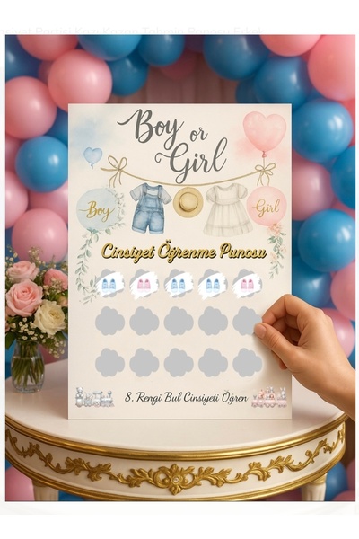 Öztürkpartievi Gender Party Scratch Forecast Board Men