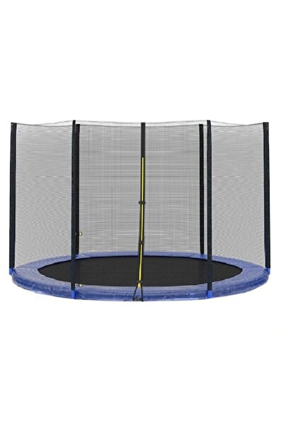 SPARTAN Plasă de siguranță pentru trambulină, diametru 250 cm, 6 stâlpi, poli...
