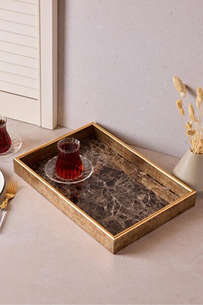 Perotti Turin Black Marble Tray 25X37 cm