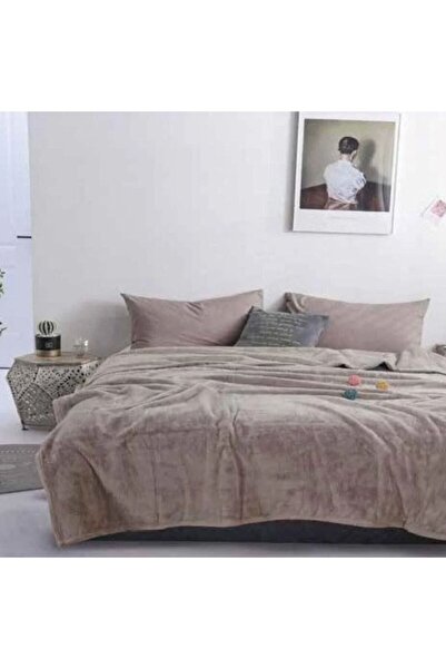 Reiashn بطانية برومس فاخرة لون رصاصي فاتح شتوي مزدوج