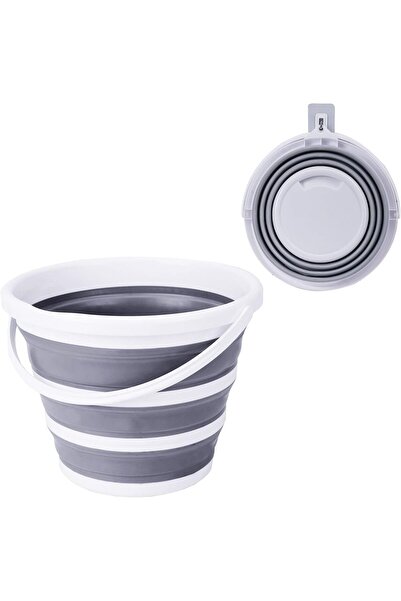 Beauenty دلو بلاستيكي قابل للطي، دلو محمول للتخييم في الهواء الطلق، والمشي لمسافات طويلة، وغسيل السيارات، والشاطئ