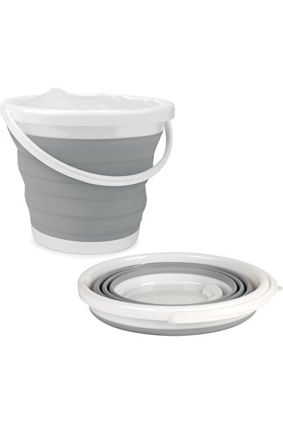 Beldray دلو قابل للطي 10 لتر، رمادي (LA028495GRY)