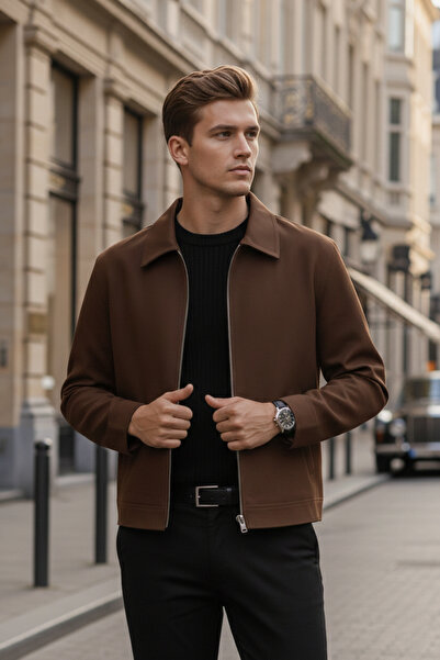 Bossago سترة بسحاب من New Season Old Money ذات جودة ممتازة