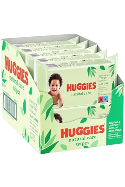 Huggies Șervețele umede cu aloe vera - set de 10, fibre de celuloză, fără parfum