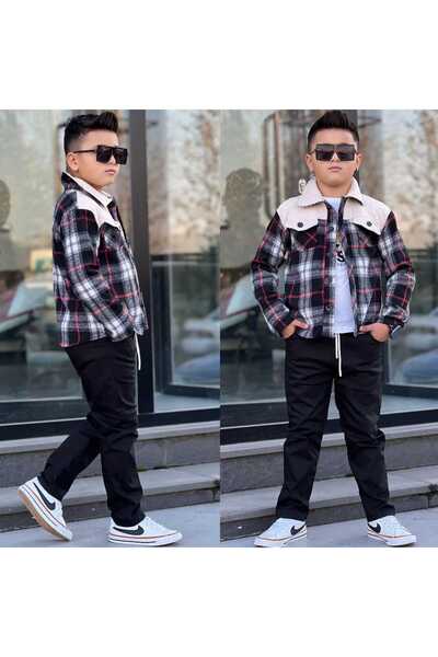 zavera for kids 3-компонентен празничен комплект за момчета - фланелено сако ...