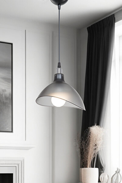 Limon 3D Desing Tekli Modern ve Dekoratif Sarkıt Avize Lamba Yatak Odası Salo...