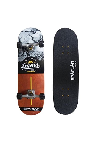 SPARTAN Skateboard Legend 31" Canadian Maple Deck, Double Concave, Roți PU, A...