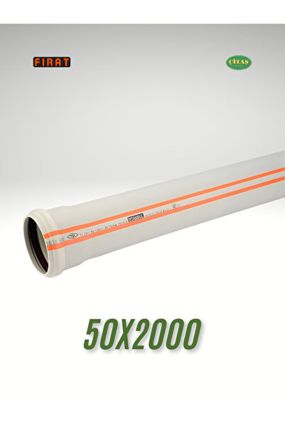 ÇİTAŞ FIRAT 50'LİK 2 METRE DUBLEX PVC BORU 3.2 MM 50X2000