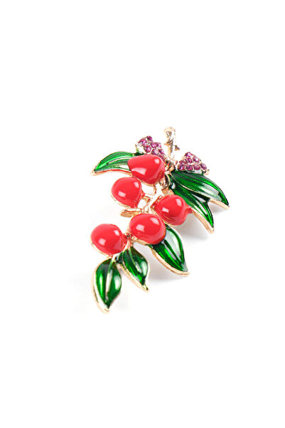 Faik Sönmez Çiçek Form Broş W26BRS002