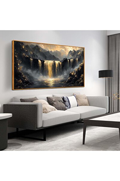 ALAYRA International لوحة فنية جدارية جميلة من القماش بإطار مقاس 60×120 سم مع...