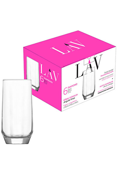 DIAMOND set of 6 long drink glasses 385 ml