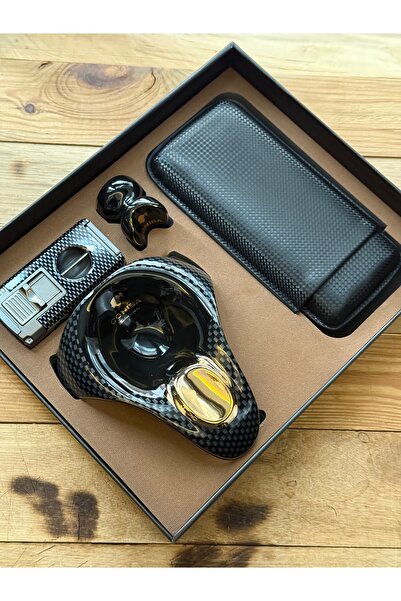 COHİBA Puro Seti Çakmak Ayaklık TAŞIMA kılıfı Küllük