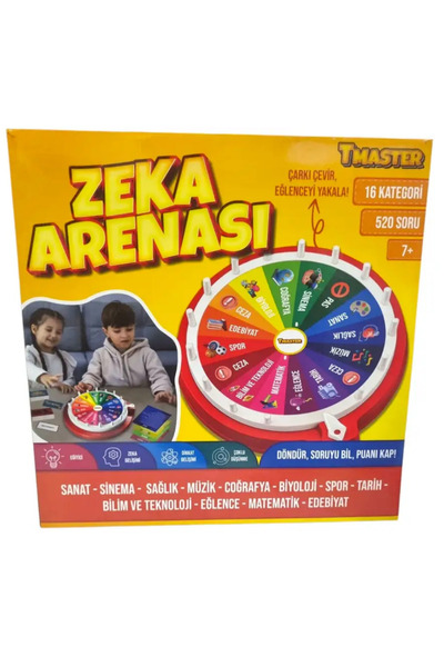 BENTA Zeka Arenası: Çarkı Çevir, Bilgiyi Yakala! 16 Kategori, 520 Soru (+7 Yaş)