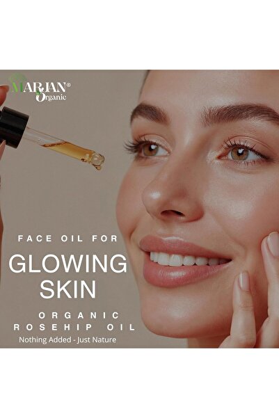 Marjan Organic زيت ثمر الورد العضوي 30 مل - معصور على البارد ومعتمد عضويًا - ...