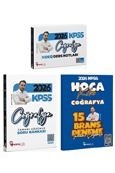 Hoca Kafası Yayınları Hoca Kafası 2026 KPSS Coğrafya Video Ders Notları + Sor...