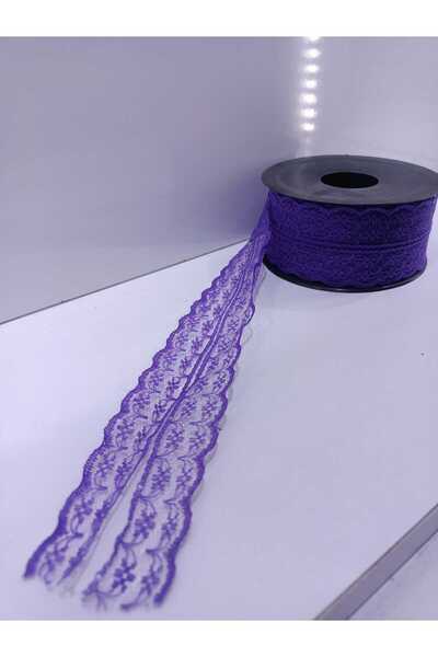 Royall Craft شريط دانتيل غيبور أرجواني مزدوج الطبقات بطول 10 أمتار - عرض 5 سم...