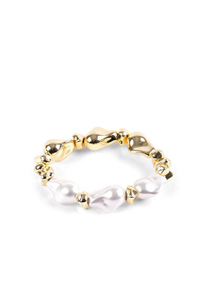 Faik Sönmez Gold İnci Taşlı Bileklik W26BLK007