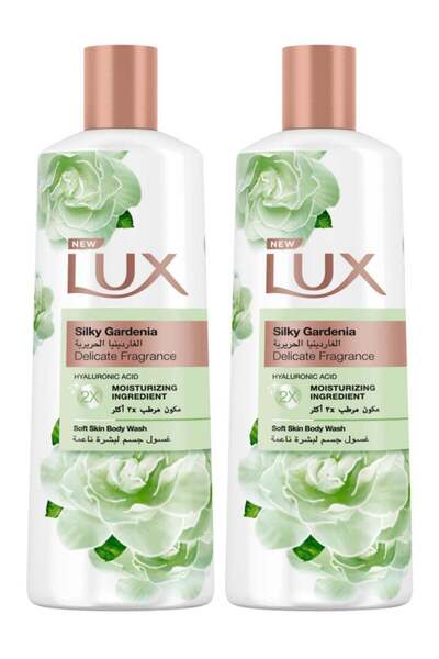 LUX Twin Pack Moisturising Body Wash Silk Gardenia 500 ml