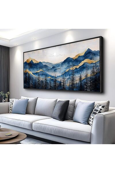 ALAYRA International لوحة فنية جدارية جميلة من القماش بإطار مقاس 60×120 سم مع...