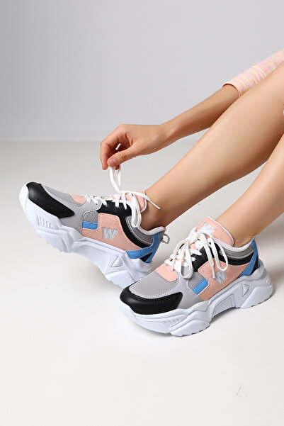 Encool Γυναικείο πολύχρωμο sneaker |   Αθλητικά παπούτσια με χοντρή σόλα με λ...