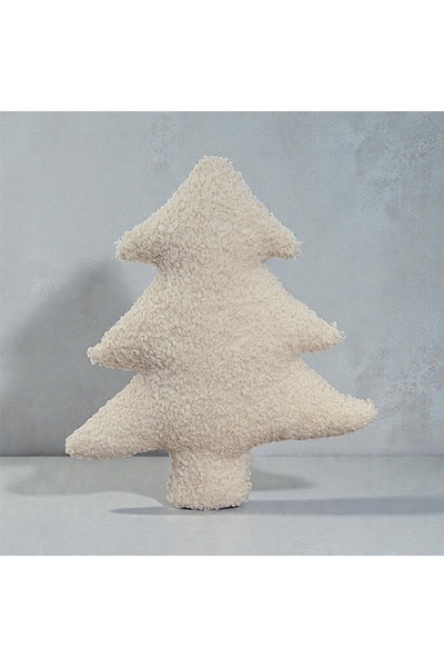 happyteks Pine Tree Plush Throw Pillow Christmas