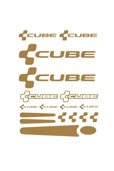 Oracal Set stickere decorative pentru bicicleta sau masina Cube, cupru
