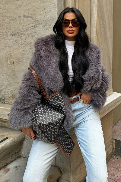 Eyyo Anthracite Rufina Fur Ate-1601