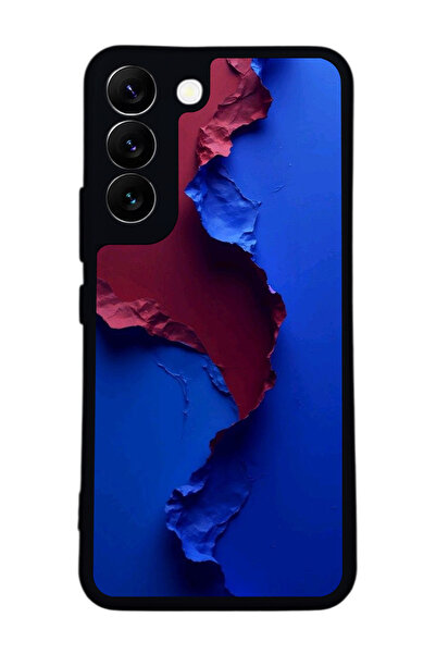 Aksel Kılıf متوافق مع هاتف سامسونج جالاكسي S22 مطبوع ، أسود غير لامع، سيليكون...