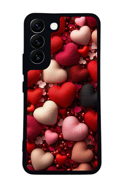 Aksel Kılıf متوافق مع هاتف سامسونج جالاكسي S22 مطبوع ، أسود غير لامع، سيليكون ناعم، واقي، غطاء ممتص للصدمات، حافظة