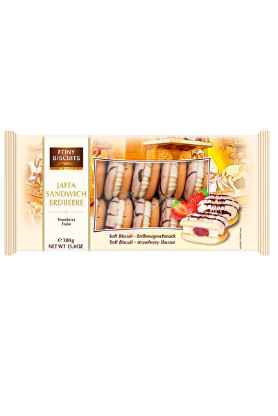 GUNZ Biscuiți Feiny Jaffa Sandwich cu cremă și căpșuni 380g