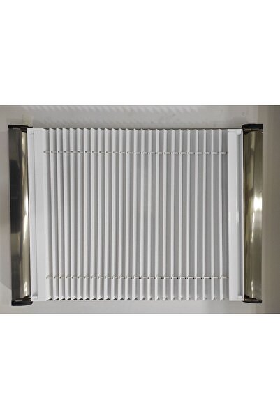 Sevgi Şen Butik Beyaz Katlanabilir Cam Balkon PVC Plise Perde - ev, ofis perd...