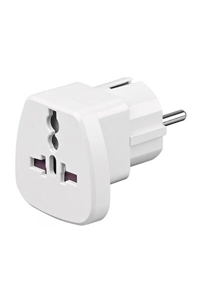 goobay Universal Socket Adapter, travel adapter, white, CE, no conversion, 250 V