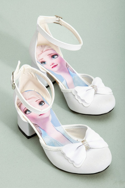 Cappale Pantofi cu toc alb pentru copii