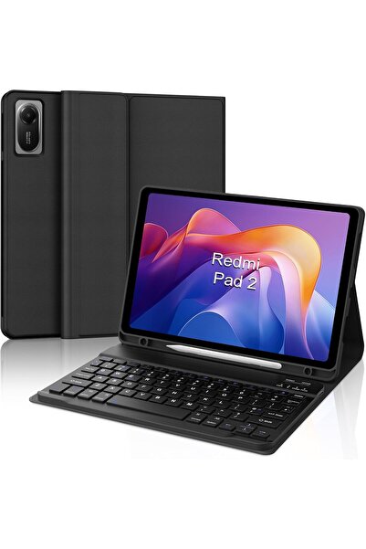 HYX حافظة لوحة مفاتيح لجهاز شاومي ريدمي باد 2 11 بوصة (2025) / ريدمي باد SE 11 بوصة (2023) - أسود