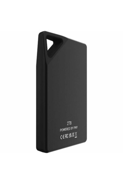 PNY RP60 2 TB External SSD, Black, USB-C, 2000 MB/s, Dust-resistant