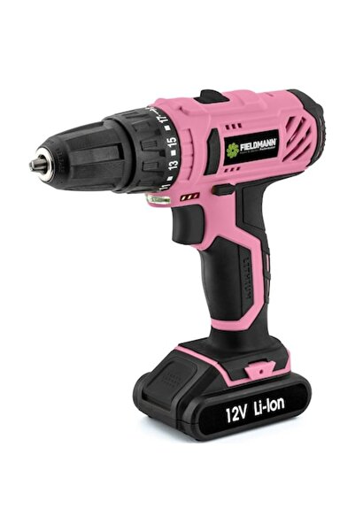 Fieldmann FDV 10202-A Mașină de găurit de 12V, roz/negru